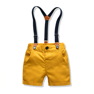 Nuevo Conjunto de Ropa para Bebé Niño de 2 Piezas: Camisa de Manga Corta y Tirantes Estilo Caballero - Product Image 5