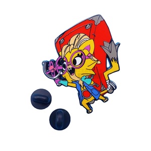 Badge en émail métallique Gundam Gz, rectangle, sans nickel, boucle papillon, cadeau publicitaire - Product Image 5