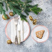 Assiettes à dessert jetables écologiques en plastique de 7,5 pouces, blanches, or rose, argent, noir, pour mariages, fêtes, occasions Horeca, vente en gros