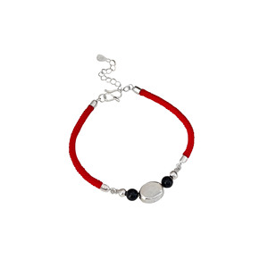 S925 Sterling Silver Braided Red Rope <b>Bracelet</b> For Women Simple <b>Adjustable</b> Jewelry Gift For Zodiac Year Personalized Accessories - Product Image 5