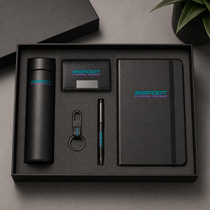 Set de Regalo Empresarial 5 en 1 con Logotipo Personalizado, Regalos Promocionales con Cuaderno, Bolígrafo, Termo, Llavero y Tarjetero para Uso de Empleados de Oficina - Product Image 5