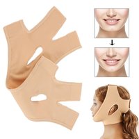 Éliminateur de double menton Jawline Shaper Réutilisable Visage Cou Mince Spandex Matériau respirant Double Menton Réducteur Lifting du visage