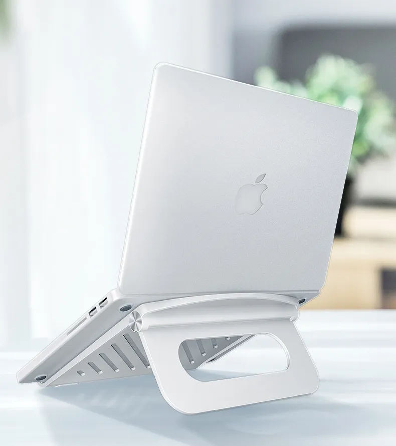 Air Cooling Foldable Portable Light Weight Tablet Stand Angle Adjustable Easy Carry Laptop HolderためMacBookためiPad Air