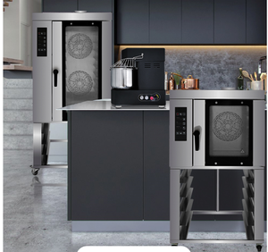 Mostrador eléctrico <span class=keywords><strong>de</strong></span> <span class=keywords><strong>gas</strong></span> comercial barato <span class=keywords><strong>de</strong></span> calidad, Horno <span class=keywords><strong>de</strong></span> convección inoxidable <span class=keywords><strong>de</strong></span> alta eficiencia para hornear 60x40 sartén 10 5 bandejas con vapor - Product Image 2