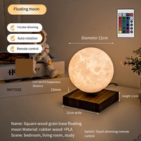 Veilleuse créative Maglev Nuage Lune Lumineuse, Décoration de Bureau et de Maison, Cadeau Original, Vente en Gros