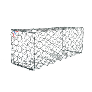 2x1x1m 9x11cm Gabion Stone Basket for River <strong>Bank</strong> Rock Wall Steel Wire Mesh <strong>Cage</strong> PVC Coated Square Hole Construction Garden Use - Product Image 1