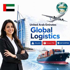 Envío DDP a Emiratos Árabes Unidos, Envío Exprés Puerta a Puerta desde China a Emiratos Árabes Unidos, Agente de Carga de Amazon UAE FBA, <span class=keywords><strong>Agencia</strong></span> de Envío Exprés LCL - Product Image 1