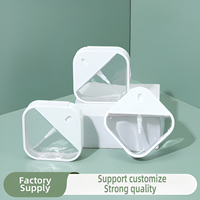 Flacon pulvérisateur carré vide en PETG de 30 ml pour parfum, format carte de crédit, marque FX
