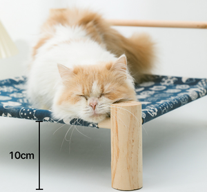 Venta caliente cama de verano para mascotas Material de lino de algodón natural con hamacas de espuma viscoelástica para gatos camas para perros - Product Image 4
