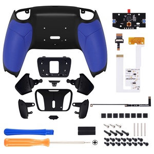 Rubberized Blue <b>Grip</b> Remapping Kit Back Paddle EXtremeRate RISE4 V3 Remap Kits for PS5 <b>Controller</b> BDM-030/040/050 - Product Image 2