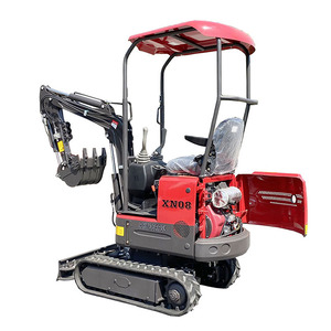 Rhinoceros XN08 Xiniu 1 Ton Mini Crawler Farm Digger Excavadora de orugas de goma para el hogar Nuevo - Product Image 4