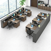 Conjunto de Sillas de Oficina Ecológicas y Duraderas para Empresas, Escritorios Modernos para 4/6 Personas, Fácil Montaje, Opciones Personalizables