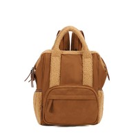 Maßgefertigte Teddy-Tragetasche Rucksack Hochwertige Modische Wickeltasche Multifunktionale Reisetasche für Babypflege