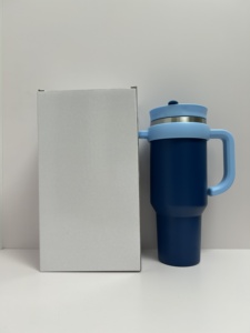 Gobelet isotherme sous vide à double paroi en acier inoxydable 40 oz Unik avec paille et poignée, personnalisable avec logo, vente en gros - Product Image 6