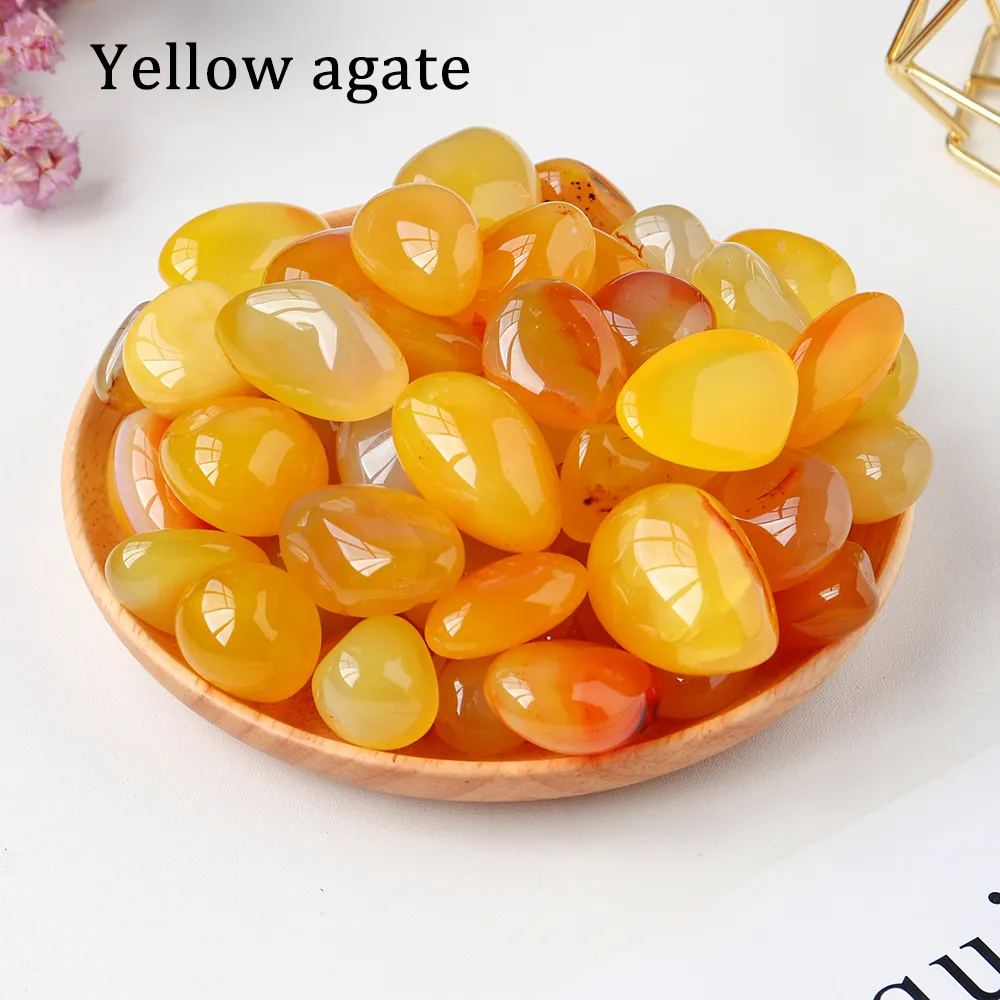 Wholesale natural crystal polished tumble stone healing amethyst gravels garden fish tank decoration