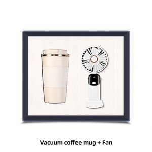 Práctico Set de Regalo Electrónico con Taza de Café y Ventilador con Logotipo Personalizado para Eventos Empresariales y Conferencias - Product Image 5