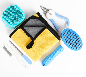 高級ペット用グルーミングキットポータブル掃除機ソフトプラスチック製はさみコーム猫と犬に安全で使いやすい - Product Image 4