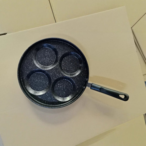 Non-Stick Four-Hole Egg <b>Pan</b> For Frying <b>Pancakes</b> And Dumplings Round Universal Breakfast Mold Hand Wash Only - Product Image 1
