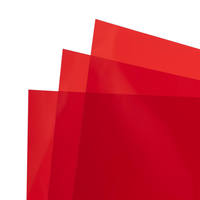 Taille personnalisée A1 A3 A4 A5 Feuille de PVC transparente ou givrée en plastique transparent et de couleur pour la papeterie