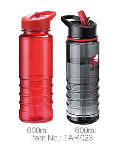 Gourde Sportive Réutilisable avec Bec Verseur à Ventouse, en Plastique Alimentaire Étanche et Anti-Corrosion, pour Utilisation Extérieure, 600ml - Product Image 1