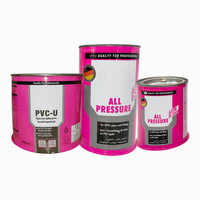 Colle à PVC transparente avec pinceau pour tubes, adhésif industriel pour la construction