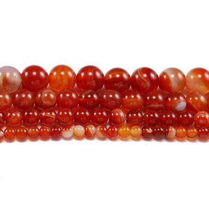 Natural Striped Agate Loose <b>Beads</b> Round Shape For Jewelry Making 6mm 8mm 10mm 12mm 14mm 16mm 18mm 20mm 22mm 24mm 26mm 28mm 30mm - Product Image 4