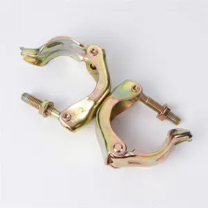 en74 joint swivel right angle fixed drop forged double board clamp scaffold sleeve coupling putlog scaffolding coupler
