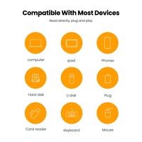 Adaptateur de transfert de données OTG Justlink 6A USB-A vers USB-C, convertisseur de transfert de données USB A vers Type C pour téléphone portable et ordinateur portable