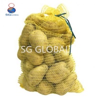 Groothandel Fruit Groente Verpakkingen Rood Geel Paars PE Gebreide Mesh Zak 50x80
