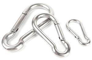 Nhiệm vụ nặng nề DIN 5299 carabiner hình thức C 304 316 Snap móc bầu loại thép không gỉ đồng bằng kết thúc phần cứng cho leo núi - Product Image 2
