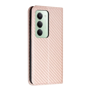 Étui en cuir magnétique en fibre de carbone pour <span class=keywords><strong>Redmi</strong></span> <span class=keywords><strong>NOTE</strong></span> 14 Pro Plus 15C 15 4G 5G 15C A4 14C <span class=keywords><strong>Xiaomi</strong></span> 15T Pro Card Slot Wallet Cover - Product Image 3