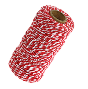 Cordino di cotone attorcigliato in poliestere di 2 colori in macramè corda di cotone colorato Makramee corda colorata di cotone 2mm filo di cotone macramè - Product Image 5