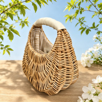 Sac en paille tressé à la main pour femme, style traditionnel chinois, populaire, durable, en rotin souple, personnalisation manuelle, vente en gros d'usine, personnalisation sur mesure
