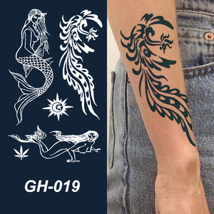 Plantillas de Tatuajes Temporales Resistentes al Agua de Larga Duración (15 Días) para Hombres y Mujeres, Arte Corporal, Brazos, Pecho, Piernas, Hombros, Pegatinas de Tatuajes - Product Image 2