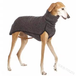 2025 gran oferta <span class=keywords><strong>de</strong></span> lujo sólido grande galgo polar poliéster ecológico invierno perro pijamas sudaderas con capucha al por mayor - Product Image 4