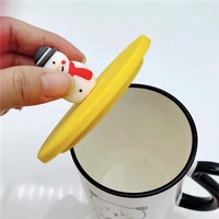 Couvre-bouteille en silicone réutilisable, anti-fuite, personnalisé, pour boissons, thé, café, gobelet en verre, couvercle de tasse en silicone
