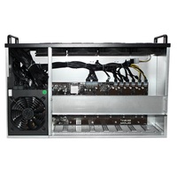Harga pabrik 8 GPU 12 casing Server komputer GPU dengan Motherboard dan catu daya