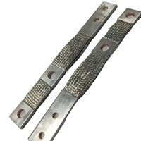 Barre omnibus en cuivre étamé sur mesure 1000A, tresse de liaison en cuivre flexible avec mise à la terre