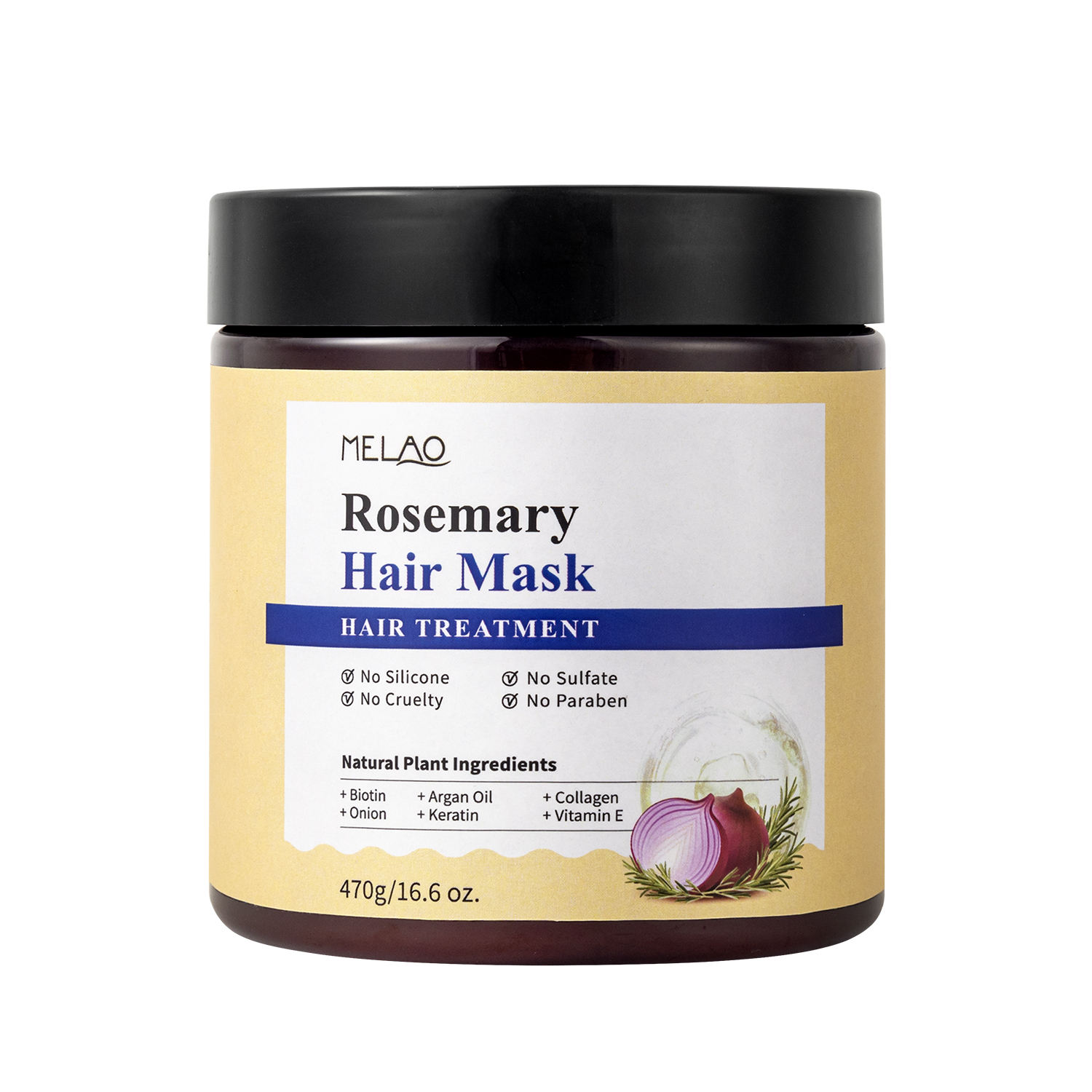 MASQUE CAPILLAIRE TRAITEMENT AU ROMarin+OIGNON+BIOTINE 470g