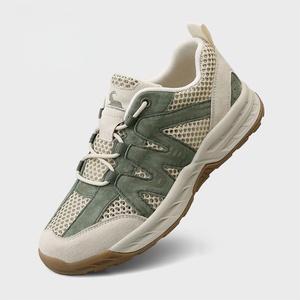 Zapatos de Senderismo Transpirables con Malla, Parte Superior de Cuero Genuino, Suela de Goma Antideslizante, Ligeros, Impermeables, Zapatillas de Trekking para Campismo al Aire Libre - Product Image 3