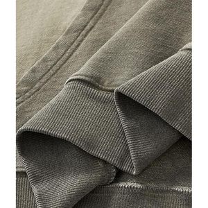 FOXA Vintage Washed Hoodie Unisex Pullover French Terry Kangaroo Pocket Sweatshirt - Product Image 2