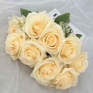 Bouquets de roses simulés avec <span class=keywords><strong>neuf</strong></span> roses de pierres précieuses par bouquet pour la décoration des jeunes mariés - Product Image 6