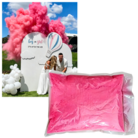 Accessoires de fumée pour grandes fêtes : Lanceurs de fumée colorée rose Holi, Canon de fumée colorée pour révélation du sexe, Poudre de fumée