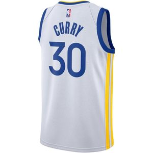 Golden State Warriors Curry 30 White Youth Association Edition Swingman Jersey Vêtements de basket-ball pour garçons - Product Image 1