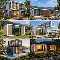 Fournisseur de maisons capsules préfabriquées de luxe à double couche, type Apple Cabin, sur mesure