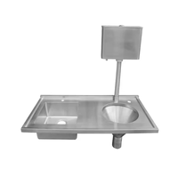 Évier mural personnalisé pour salle d'opération, en acier inoxydable 316 304, pour lavage des mains et des instruments médicaux