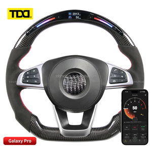 Volant en carbone TDD LED pour Benz W213 W204 S500 S320 S300 E200 E300 E320 E350 E43 E63 E53 E500 Amg Volant LED - Product Image 1