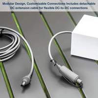 Adaptateur d'alimentation Starlink Gen 3 195W 57V 3.45A avec port CC étanche C8 détachable et fonction PD Type-C