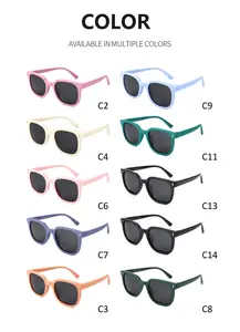 New Simple And Flexible Children's Silicone Polarized Sunglasses With UV Protection