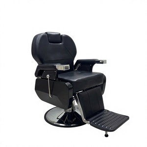 Chaise de salon de coiffure - Design luxueux et léger, pivotante, réglable en hauteur avec accoudoirs, construction métallique - Product Image 6